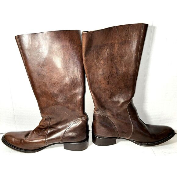 Kenneth Cole NY Brown Leather Equestrian Riding Ride Seek Boots Shoes Women 10 M - Picture 4 of 8